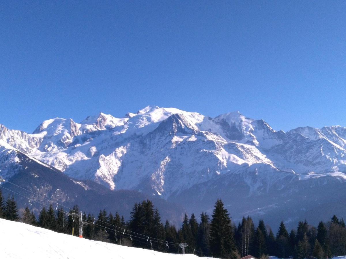 شقة Mont Etape , F2, 42 M2, Calme, Vue Mt Blanc باسي الغرفة الصورة